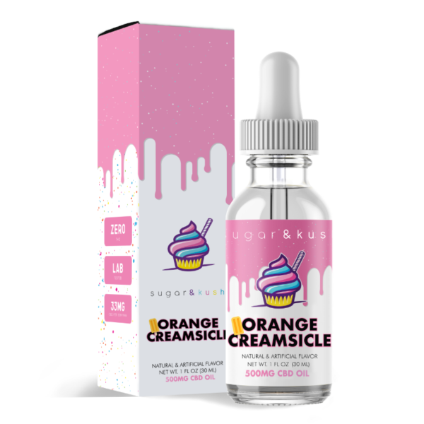 Sugar & Kush CBD Oil Drops - Orange Creamsicle