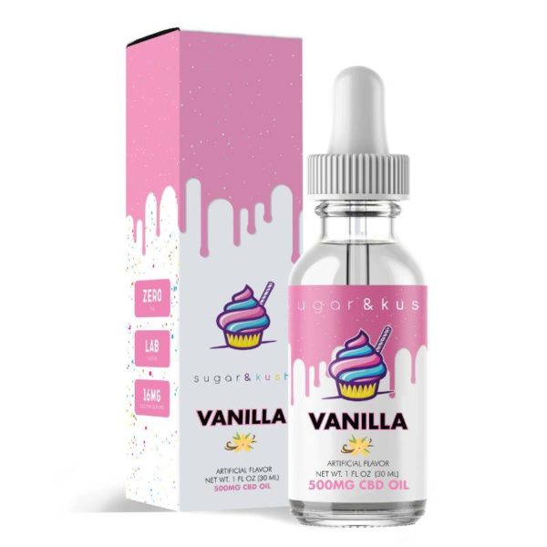 Sugar & Kush CBD Oil Drops - Vanilla