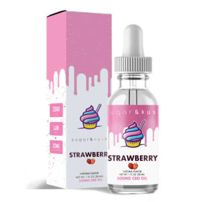 Sugar & Kush CBD Oil Drops - Strawberry
