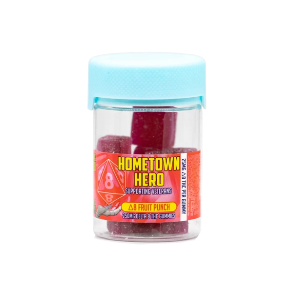 Hometown Hero Delta 8 THC Gummies - Fruit Punch