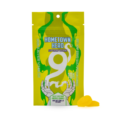 HomeTown Hero Delta 9 Select Spectrum Gummies Pineapple