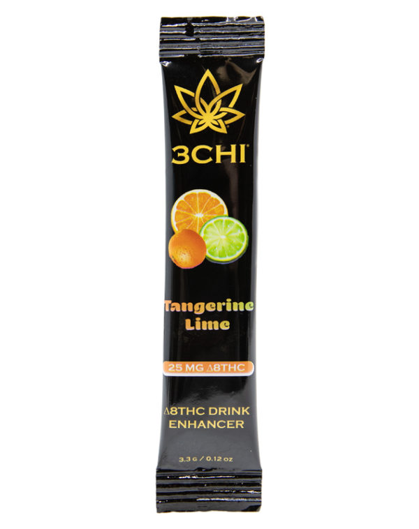 3chi tangerine lime delta 8 drink enhancer pouch