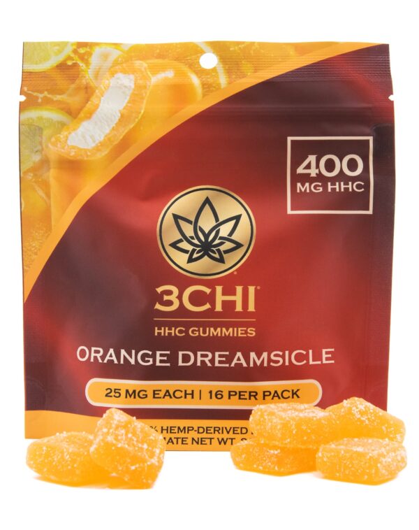 3 chi HHC gummies Orange Dreamsicle
