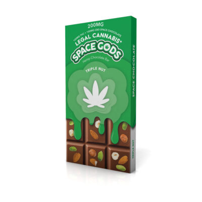 Space Gods Chocolate Bar Triple nut THC and CBD