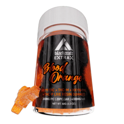 Delta extrax Blood Orange Gummies Blackcraft Extrax