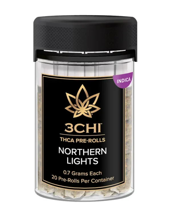 3chi Northern Lights Pre Roll 20 count Jar Delivered Austin