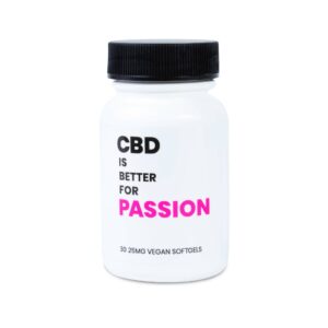 CBD IS BETTER FOR PASSION 25MG VEGAN SOFTGELS